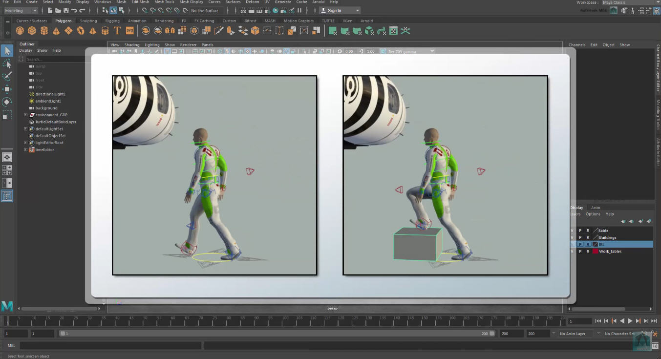 Maya animation example